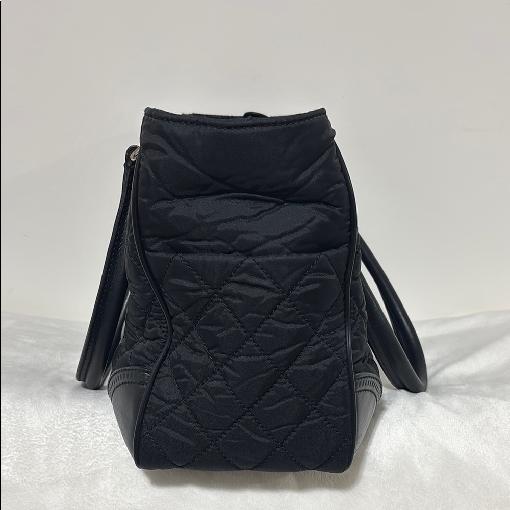Chanel Authentic Nylon Paris New York Matrasse Coco Mark Tote Bag Black (VGUC) - Picture 4 of 16